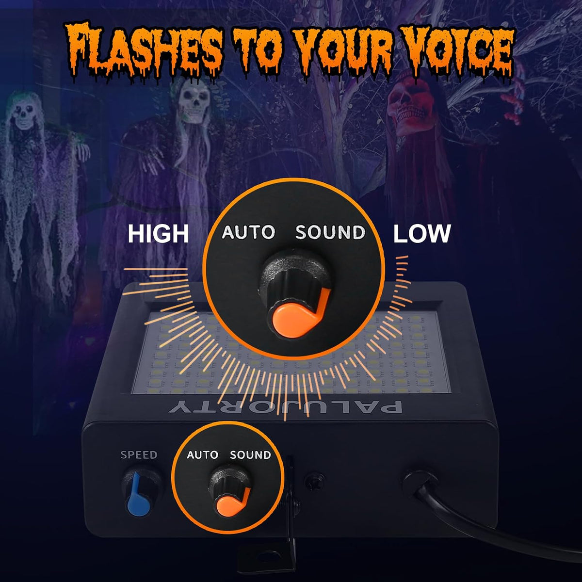 Strobe Light 2 Pack with Adjustable Speed, Sound-Active & Auto-Flash Modes