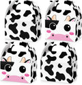 Sherr 12 Pack Cow Boxes for Party Favors Decorations Cow Treat Candy Goodie Candy Treat Boxes Reusable Print Gift Bags for Birthday Farm Animals Party Supplies