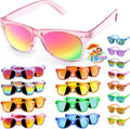 16 Pack Kids Sunglasses Bulk Party Favors - Goodie Bags Stuffers for Children Age 3-8,Boy Girl Neon Glasses with UV400 Protection,Birthday Classroom Graduation Gift,Pool Beach Party Supplies