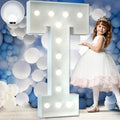 Marquee Letters 4 Feet Tall Large Light Up Letters Baby Shower Decorations Wedding Engagement Proposal White Party Decorations Marry Me Sign Big Cardboard Backdrop T