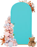 6.6FT Wedding Arch Covers Arch Backdrop Cover Arch Stand Covers Set Arch Cover Spandex Fabric Stretchy Backdrop for Wedding Birthday Party Decoration Baby Shower (Sky Blue)