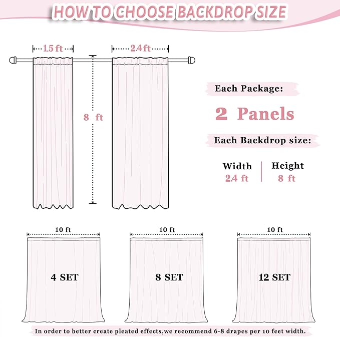 DUOBAO Sheer Curtains 2 Panels Light Gray 29x96 Inches - Voile Chiffon Drapes with Rod Pocket for Living Room Bedroom, Airy Window Curtains (W58 x L96, Grey)