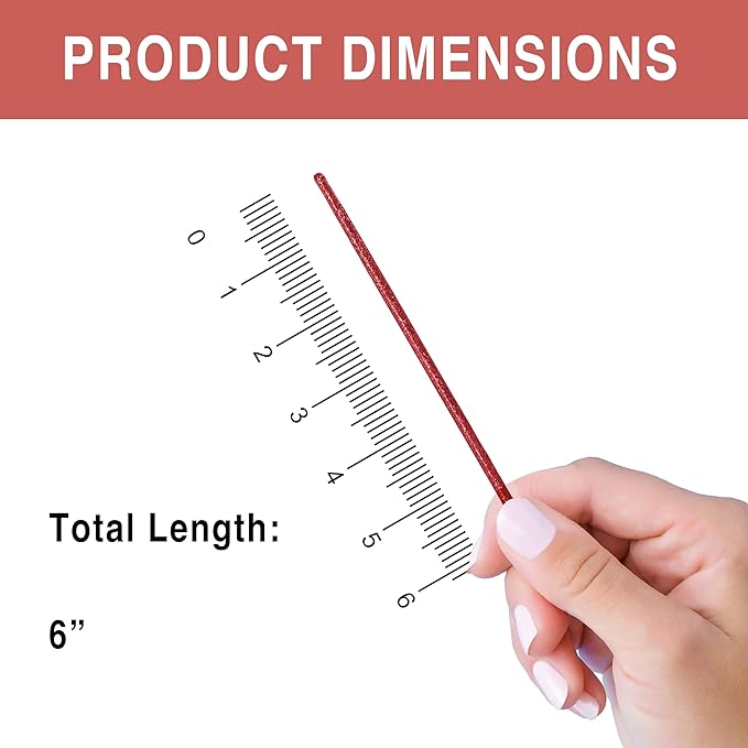 Coffee and Cocktail Stirrers, Reusable Plastic Drink Stirrer Sticks, 100 Ball Head Swizzle Sticks, Use as a Cocktail Garnish or Cake Pop Stick, and Restaurant Supplies, 6 inch (Red)