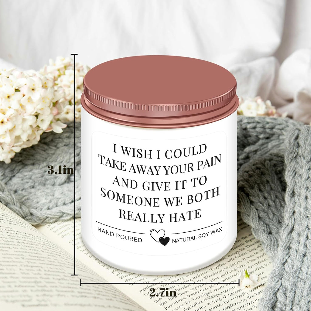 Homsolver Get Well Soon Gifts for Women, After Surgery Gifts, Feel Better, Cheer Up,Cancer,Get Well, Grieving Gift for Women, Friend, Family, Coworker, Wish Scented Candle
