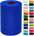 Royal Blue Tulle Fabric Rolls 6 Inch by 100 Yards (300 feet) Fabric Spool Tulle Ribbon for DIY Royal Blue Tutu Bow Baby Shower Birthday Party Wedding Decorations Christmas Craft Supplies