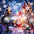 outdoor christmas projector lights, snowflake projector with remote, main product view