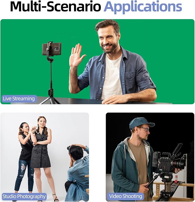 EMART Photo Video Studio Backdrop Stand Kit, 8.5x10ft Adjustable Photography Greenscreen Support System with 3 Polyester Backgrounds for Photoshoot (Black White Green)