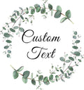 Custom Stickers for Weddings, Birthdays & Businesses - Personalized Labels with Your Logo - Waterproof, Fade and Heat Resistant - Pack of 100-1000 (Wreath J, 3 Inch)