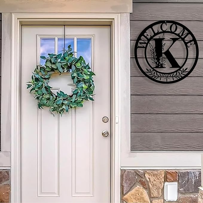 Custom Metal Name Sign, Personalized Family Last Name Signs for Home, Split Letter Monogram Wall Art Decor, Customized Metal Signs for Outdoor, Personalized Wedding Housewarming Gift