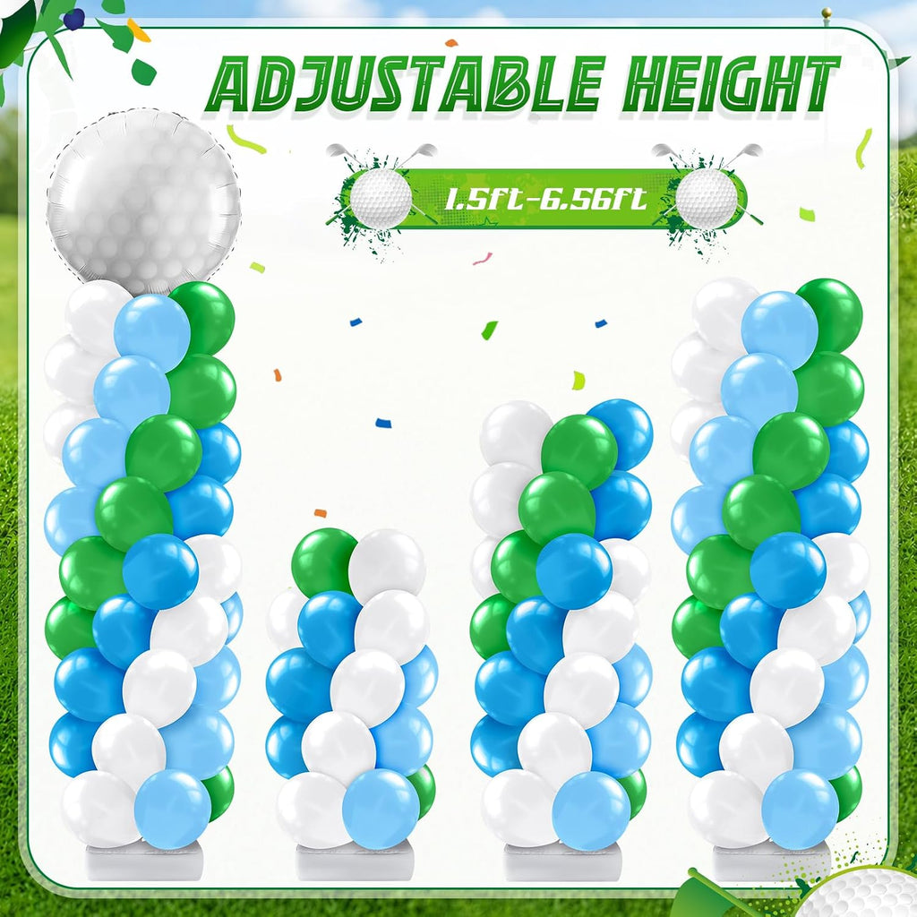 kasyat 2 sets golf balloon column stand kit showing dimensions
