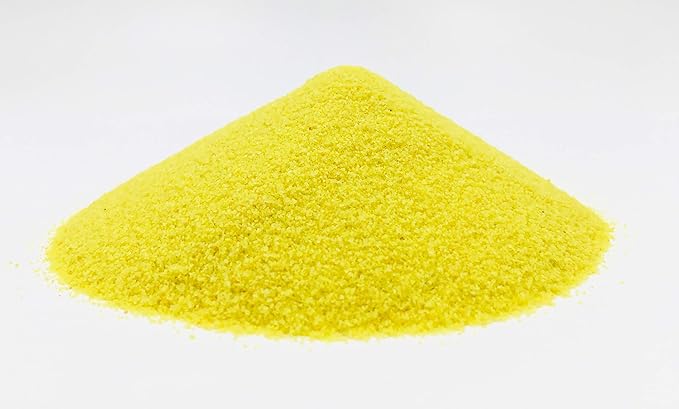 Yellow Sand - Fine Sand for Zen Garden, Resin Incense Burner, Smudge Bowl, Ritual Incense, Cast Iron Cauldron, Unity Ceremony, Sensory Bin Table, Mandalas, Crafts by Alternative Imagination (1 Pound)