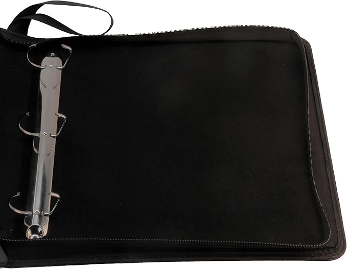 Ursae Minoris 3 D-Ring Large Format Zipper Binder for Up to 600 Sports/Trading Cards - Burgundy
