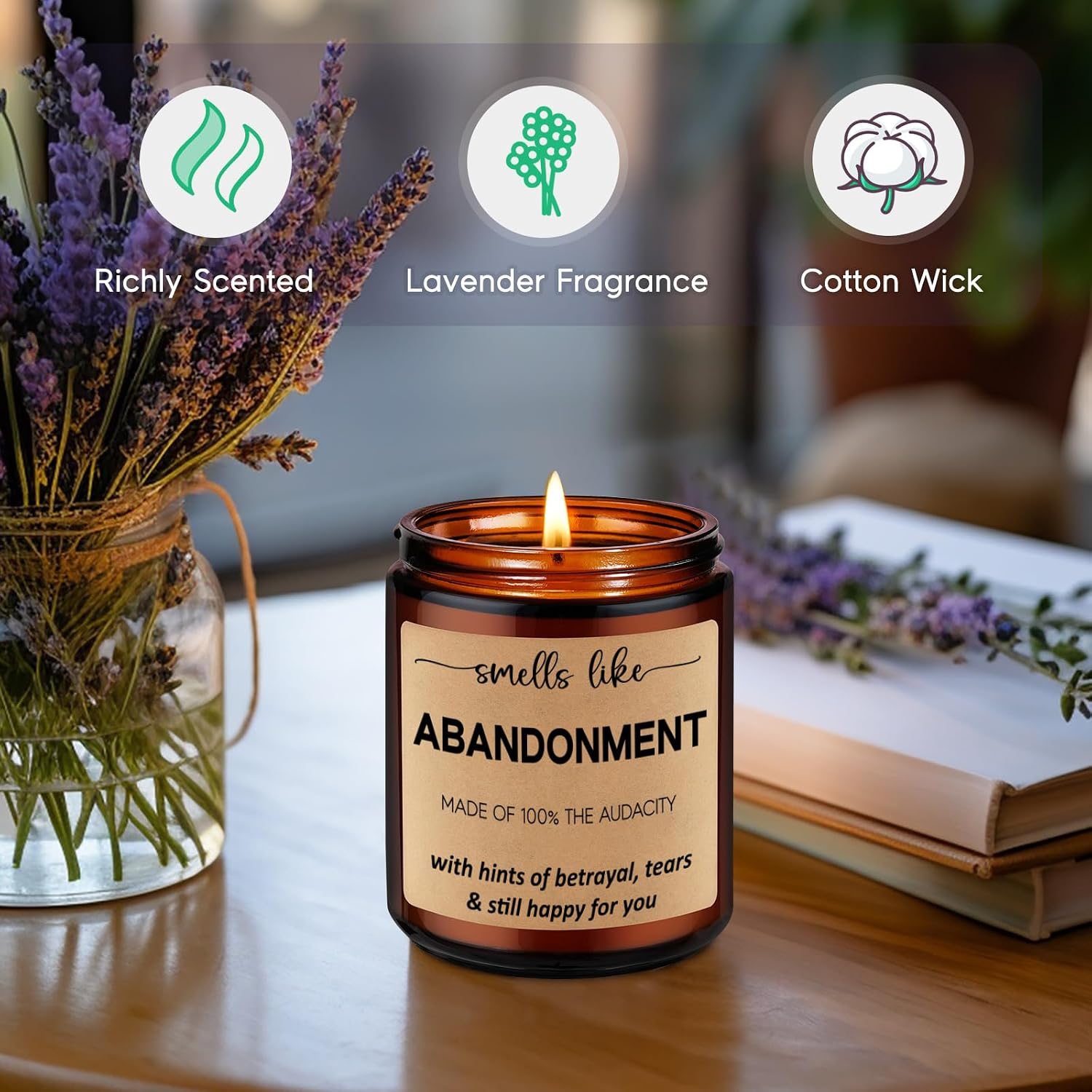 GSPY Scented Candles - Friends Moving Away, Coworker Leaving Ideas, Funny Retirement Gifts for Women, Men - Goodbye, Going Away, Farewell Gifts for Coworkers, Boss, Work Bestie, Woman, Best Friend