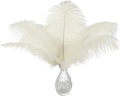 Ballinger Beige Ostrich Feathers Bulk - 24pcs 10-12inch Boho Feathers for vase，Wedding Party Centerpieces and Home Decor