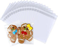 PigPotParty 4''x 6" Clear Plastic Cellophane Bags, 200 Pcs Small Self Sealing Cookie Bags for Gift, Party favor, Greeting Card,Candy, Treat, Goodies, Snack, Self Adhesive Resealable