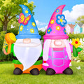 kooy 4ft spring easter inflatable gnomes outdoor decoration, main product view