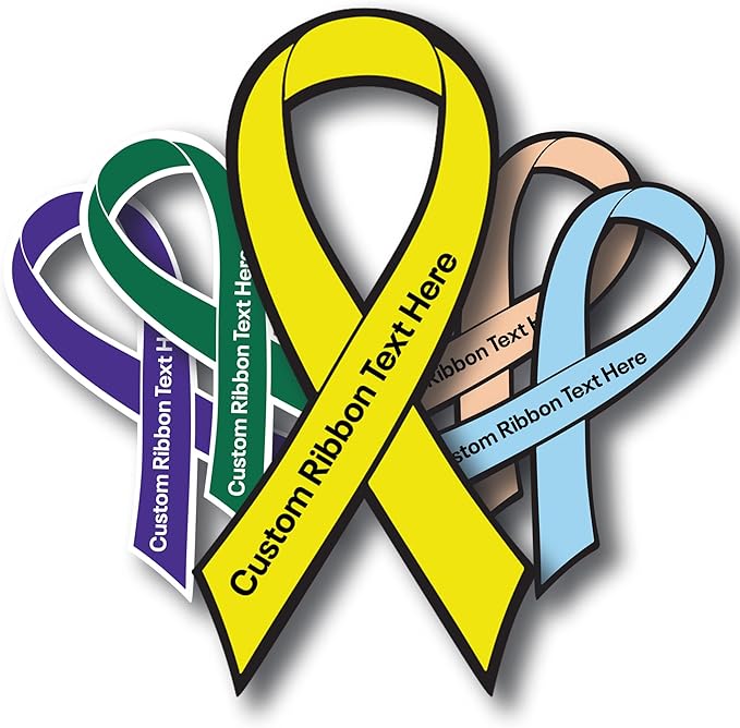 Magnet Me Up Custom Ribbon Magnet Decal, 7x3.5 Inches, Customizable Decal for Businesses, Personal Use, Choose Your Text, Magnetic Vinyl for Car, Truck, and Lockers, Bumper Magnet, Crafted in USA