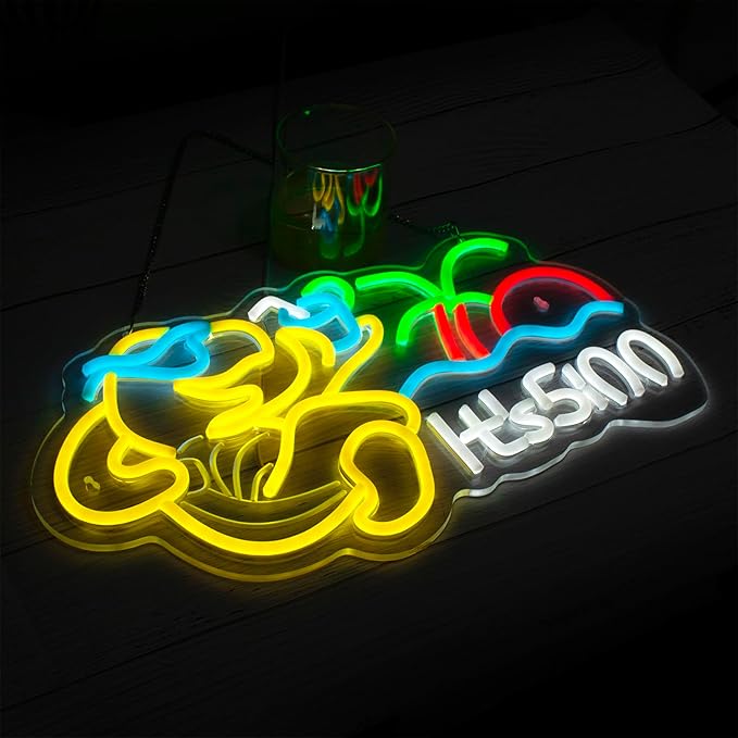 Turtle Its 5 00 O'clock Neon Signs for Wall Decor,Led Neon Light,Dimmable,USB Powered, Five Oclock for Home Bar Shop Beer LED Light Man Cave Garage Pub