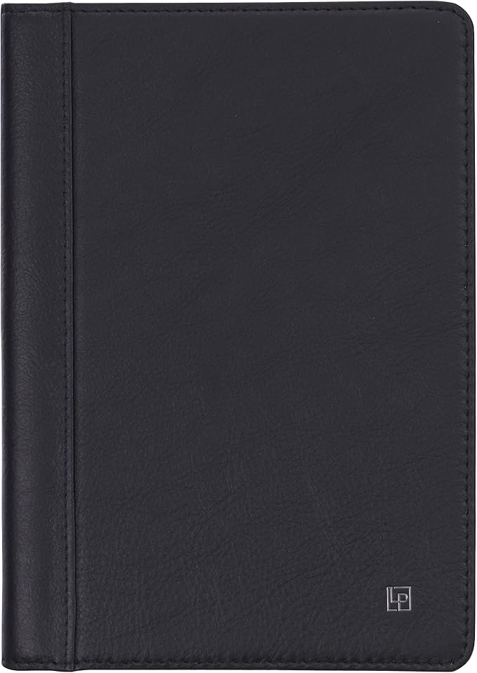 Luxury Leather Refillable Journal/Writing Notebook for Men & Women, Reusable Full-grain Leather Cover, 120gsm Thick Paper, Blank, Dotted, Lined Refills
