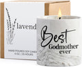 Godmother Gift - God Mother Gifts from Godchild, Godmother Proposal Present, God Mother Mothers Day Christmas Gift from Goddaughter, Best Godmother Ever 6 Oz Lavender Scented Candles Decoration