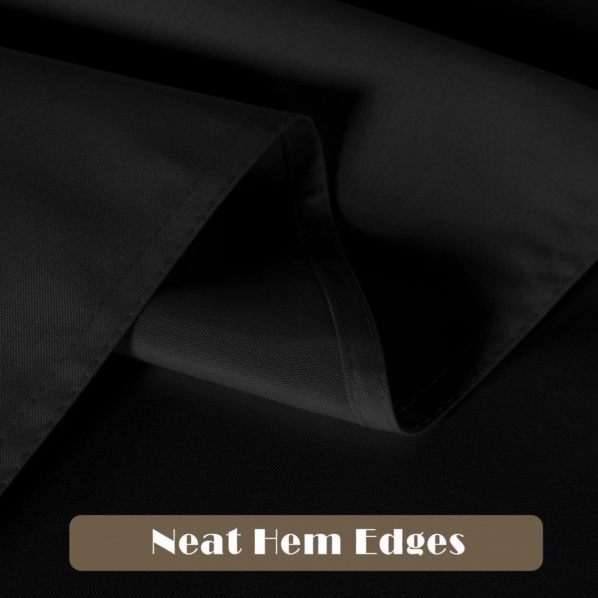 sancua 10 Pack Black Rectangle Tablecloth, 60 x 84 Inch for 4ft Tables