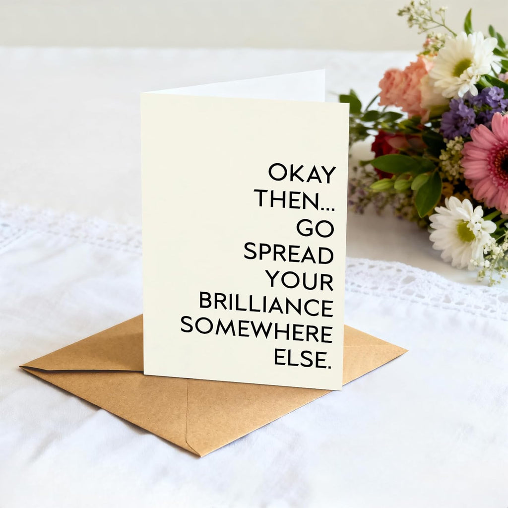 PTRUKD, Funny Coworker Traitor Leaving Card, Coworker Leaving Card, Goodbye Farewell Cards for Him and Hers, New Job Cards Gift for Men and Women, Good Luck In New Job