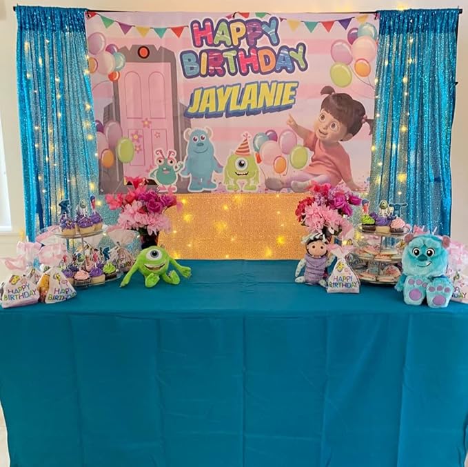 Poise3EHome Turquoise Sequin Backdrop Curtains, 2 Panels Sequin Backdrop, 2FTx8FT Sequin Curtains for Party Wedding Sequence Backdrop