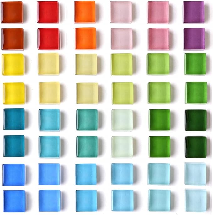 48 Refrigerator Magnets Cute Fridge Magnets for Whiteboard, Locker | Colorful Magnets Glass Decorative Magnets for Office Kitchen (24 x 2)