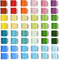 48 Refrigerator Magnets Cute Fridge Magnets for Whiteboard, Locker | Colorful Magnets Glass Decorative Magnets for Office Kitchen (24 x 2)