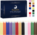 Kunrsug 24 Pack Assorted Color Spell Chime Candles – Premium Mini Unscented Taper Candles for Rituals, Prayer, Birthdays, Meditation, Altar, Spells, Chime Candles - 4 Inch Tall - Ideal for Witches