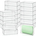 BadenBach 50 Pack Mini Clear Plastic Gift Boxes, 3.3"x2.3"x1.2" | Small Transparent Favor Boxes Bulk, for Homemade Soap, Treats, Candy, Cookies, Party Favors, Jewelry Wrap Supplies