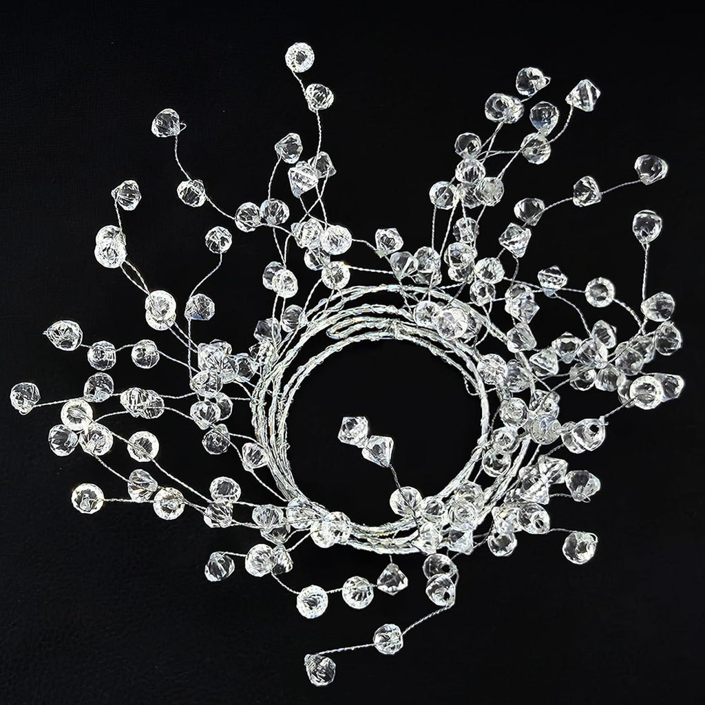 (10 pack) 47” clear diamond beaded crystal christmas, main product view