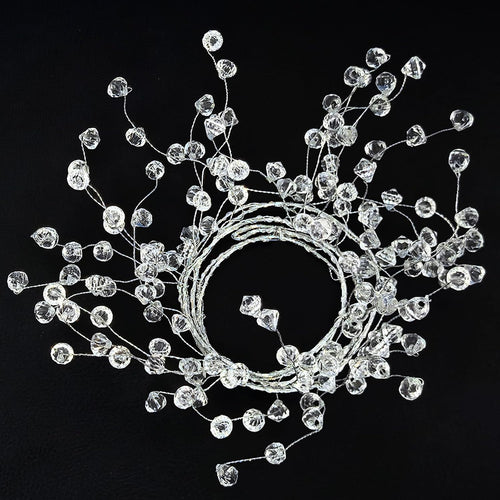 (10 pack) 47” clear diamond beaded crystal christmas, main product view