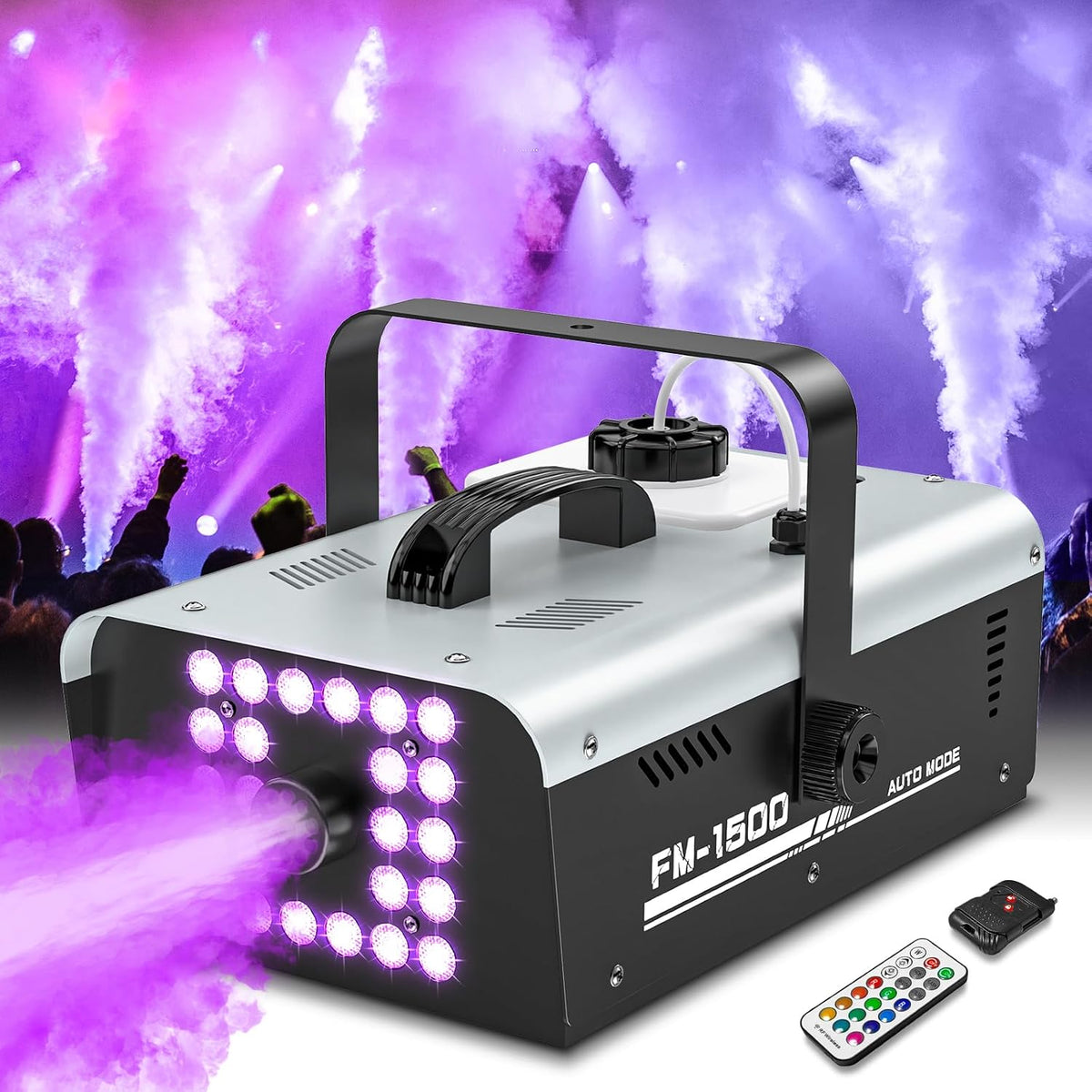 1500W Fog Machine Halloween Outdoor, 20000 CFM Smoke Machine Fog Indoor with ...