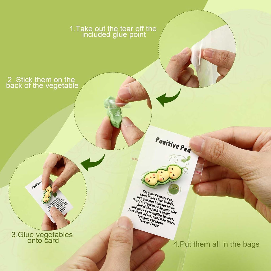 CroBlissful 100 Sets Inspirational Gift for Students Back to School Positive Inspirational Potatoes Pickle Resin Appreciation Gift for Coworkers Employee Volunteer Staff Work Anniversary