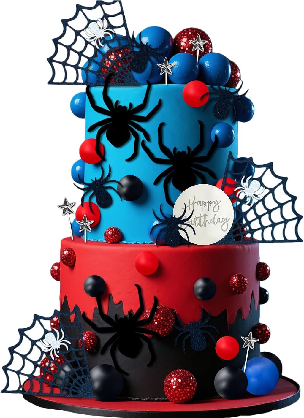 Spider Cake Topper Spider Web Cake Decoration