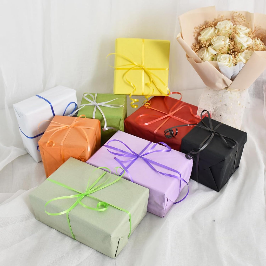 TONIFUL Rainbow Curling Ribbon-6 Assorted Colors Balloon Curling Ribbons Set-600 Yards Balloon String for DIY Decor,Gift Wrapping,Ribbons and Bows for Christmas New Year Birthday Gifts Supplies