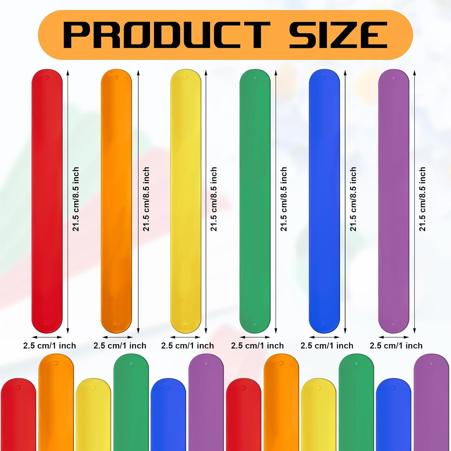 Charniol 12 Pieces Wrapping Paper Roll Holder Holiday Flip Wraps Silicone Covered Metal Strips Flip 1 x 9 Inch Stabilizer Slap Band for Poster Gift Paper Vinyl Storage Organize (Rainbow Color)