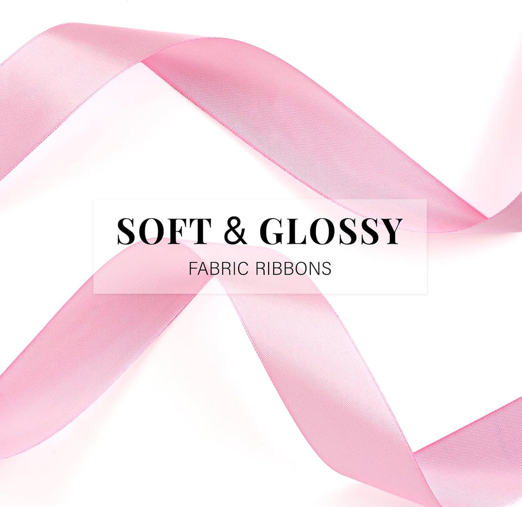 1-1/2 Inch 100 Yards Pink Satin Ribbon, Solid Fabric Ribbon Roll for Flower Bouquet, Gift Wrapping, Roses Making, Handmade Crafts