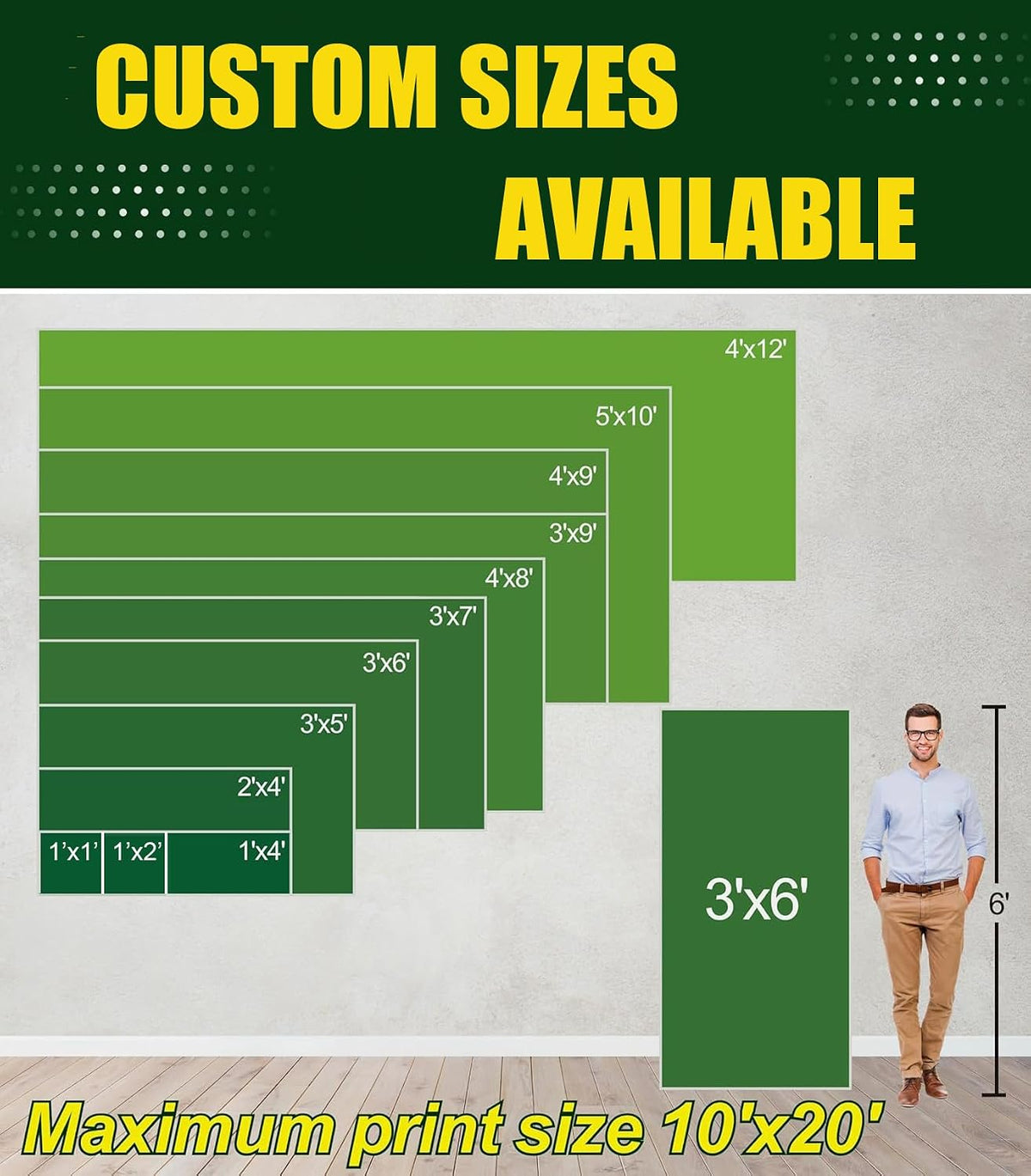 Custom Banner 2ft x 6ft Custom Vinyl Banner Backdrop -Full Color 13 Oz Sign -...
