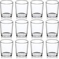 DARJEN Votive Candle Holders Set of 12 - Glass Votives Holder - Clear Floating Tealight Candle Holder Bulk for Table Centerpieces & Wedding Decor