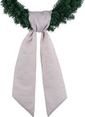 Brown Striped Wreath Sash for Front Door Wreath, 5.12" Wide x 54.33" Fall Thanksgiving Neutral Holiday Door Ribbon Decorations Wedding
