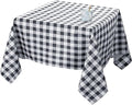 Biscaynebay Fabric Tablecloths 70x70 Square, Black/Grey Scottish Plaid Card Table Cloth Folding Table Cover Water Resistant for Dining, Kitchen, Wedding and Parties, etc Machine Washable