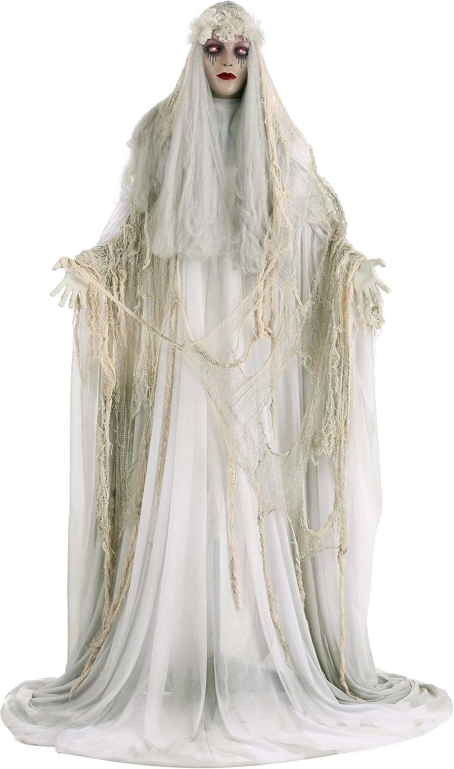 fun costumes venetian victoria white ghost light-up eyes, main product view