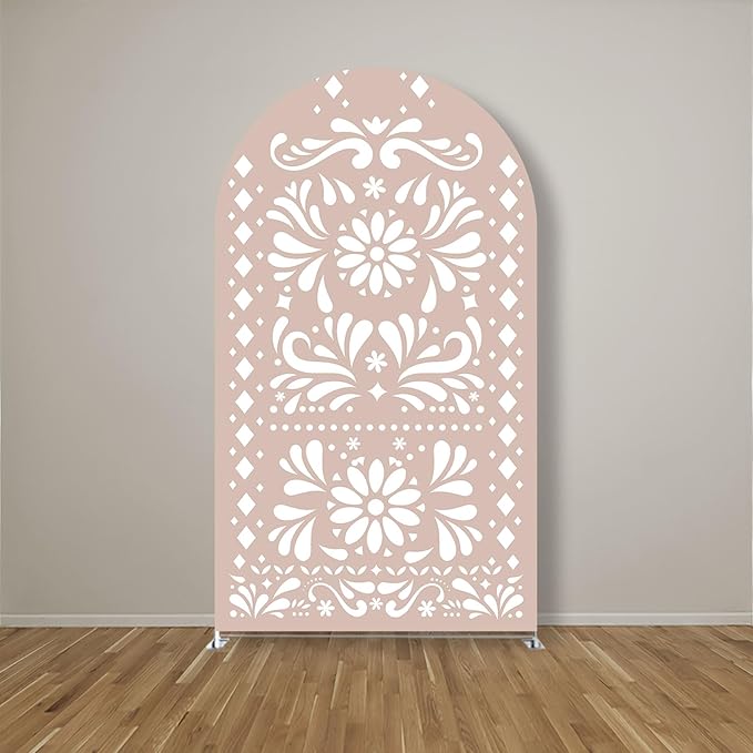 Mexico Theme Arch Stand Covers Fiesta Wedding Party Elastic Fabric Background Birthday Baptismx Baby Shower Decor Props (100x200cm(W40''H78''),G-3738)