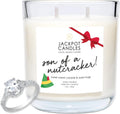 Jackpot Candles Christmas Son of a Nutcracker Candle with Ring Inside (Surprise Jewelry Valued at 15 to 5,000 Dollars) Ring Size 9