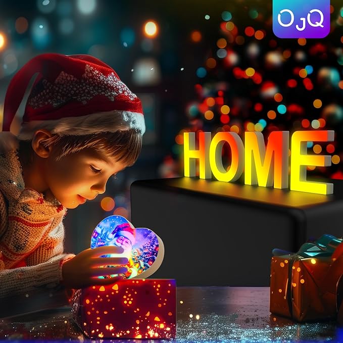 OJQ Light Up Letters LED Letter - Bedroom Lighted Colorful Alphabet Letter Music Sync Color Change - Christmas Birthday Gifts for Girl - Teen Girls Room Decor Gifts Party Home Wall Bedroom Decor