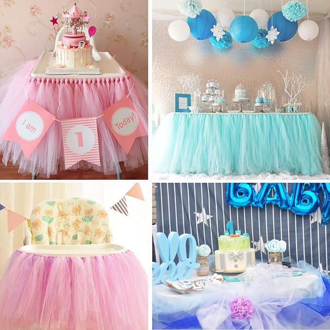 Crystal Organza Tulle Sheer Fabric Backdrop Curtains for Wedding Baby Shower Birthday Party Event Decor, 19” by 30 Yard (Royal Blue)