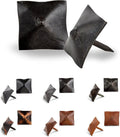 50 Pack 1" Square Head Iron Clavos Decorative Nails – Sealed Unfinished – Handmade Rustic Square Fasteners for Farmhouse Shutters, Barn Doors, Shutters, and Gates – Ornamental Wood Accent