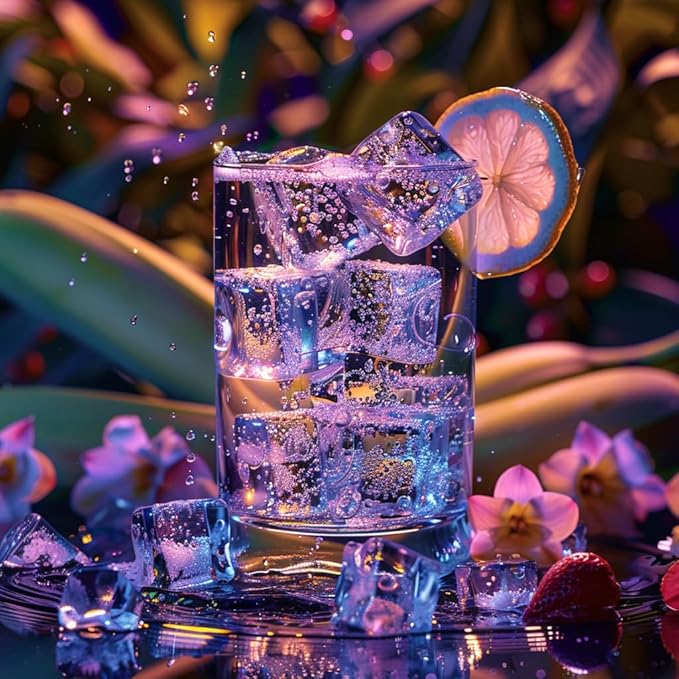 HappyFiller 22 PCS Large Crystal Square Fake Ice Cubes Acrylic Ice Rocks for Table Scatters,Vase Fillers,Party Decor,Graduations,Weddings,Anniversaries,Food Display,Floral,1 Inch
